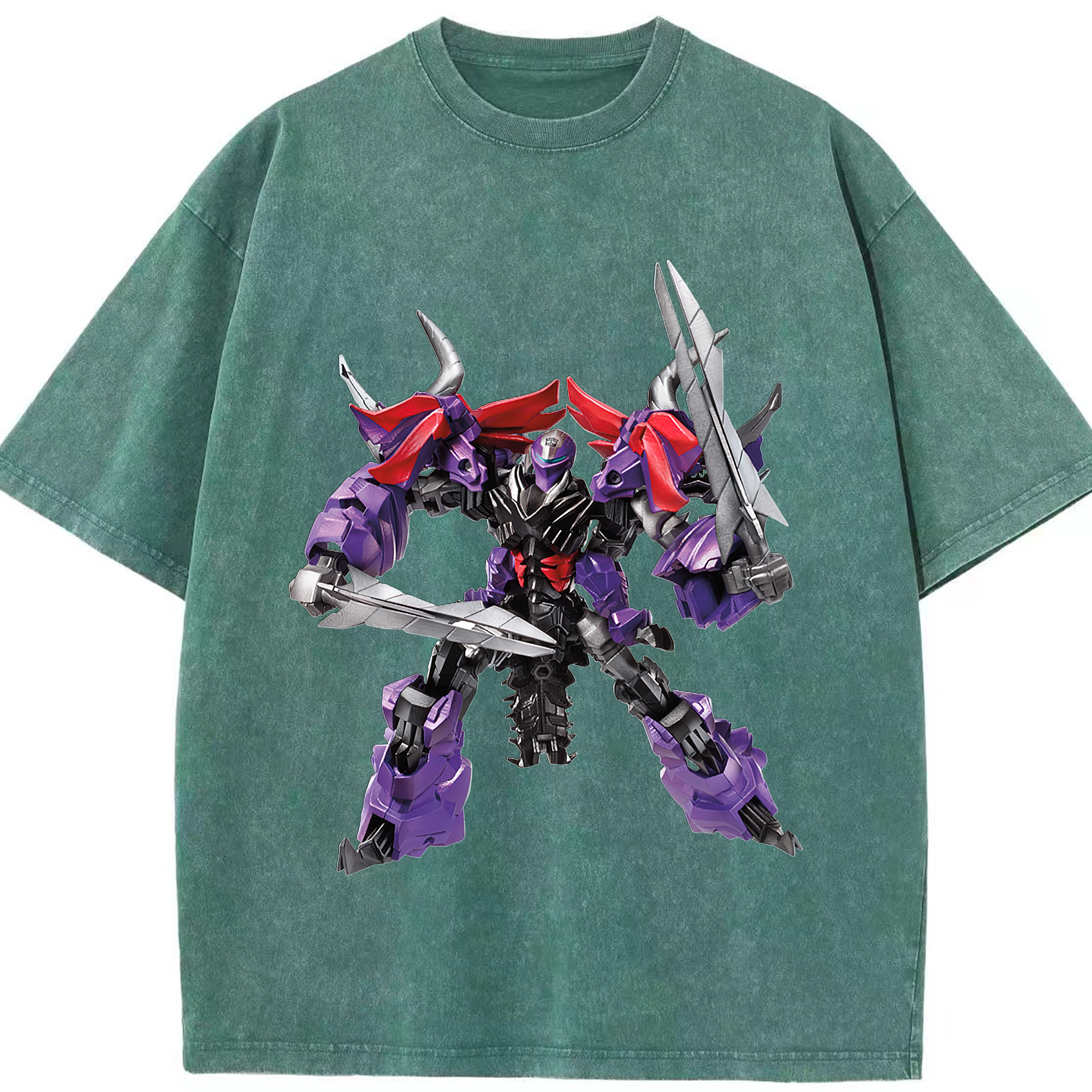 （画像用）  綿100% ヴィンテージ風 半袖Tシャツ（フロントプリント）